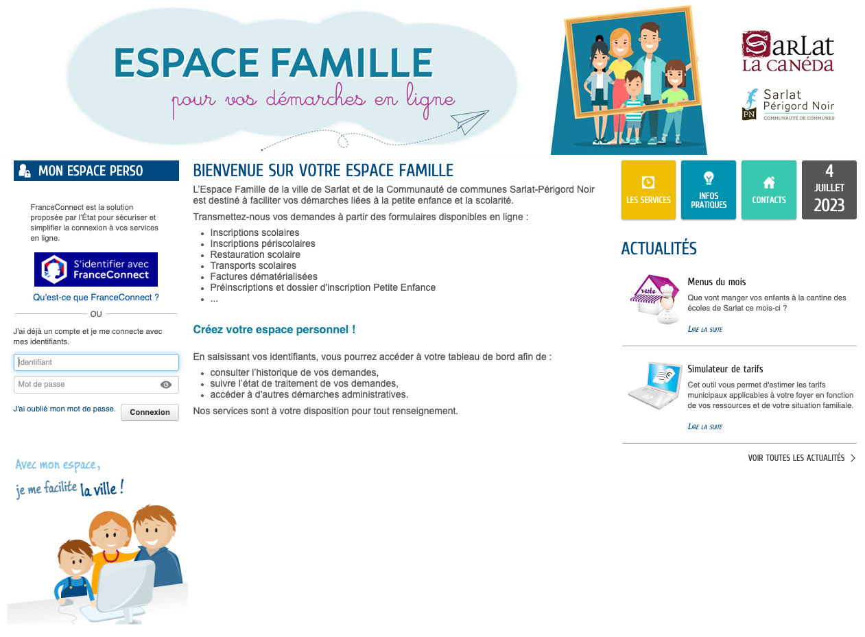 Espace Famille - Ville de Sarlat