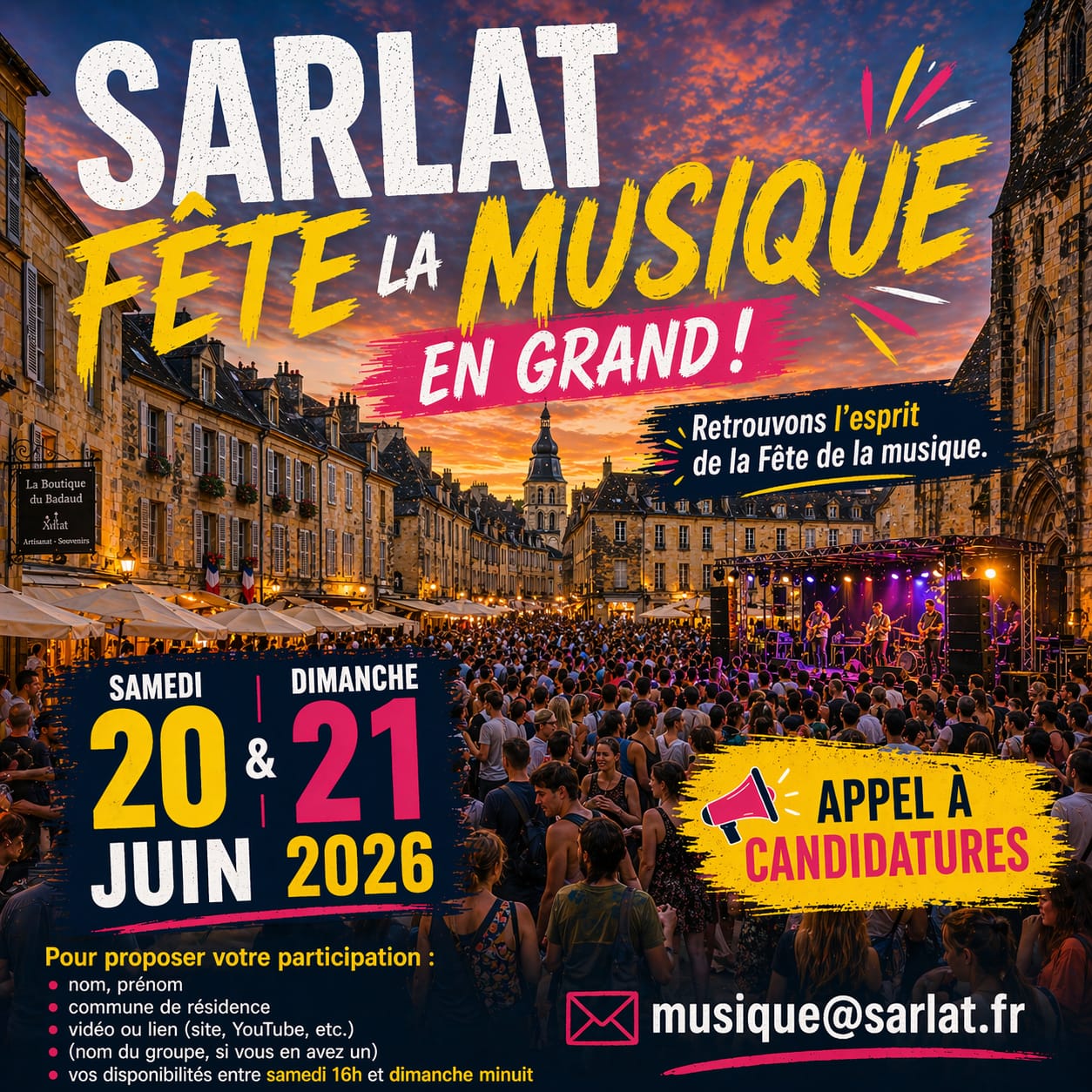 Appel musiciens fête musique 2026